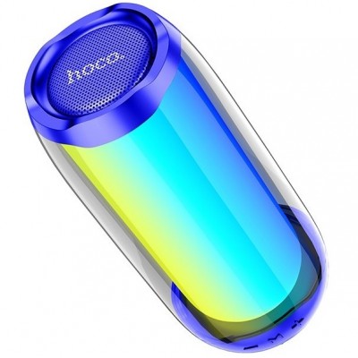 Φορητό Ηχείο Wireless Hoco HC8 Pulsating V5.0 TWS 10W 1800mAh Ενσωματωμένο Μικρόφωνο FM USB AUX 360° LED Μπλε